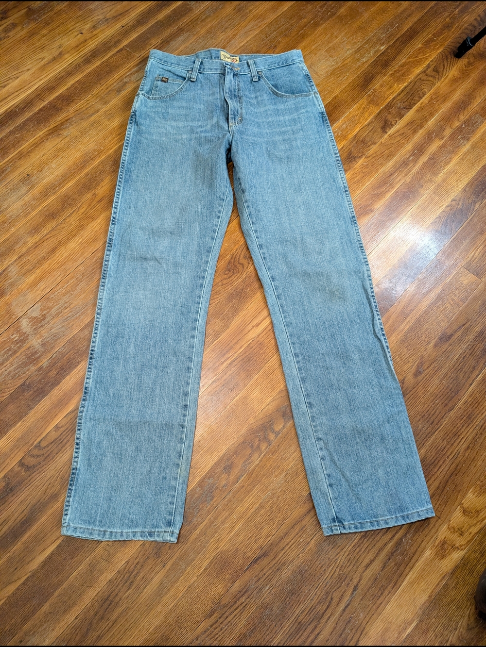 Wrangler 20x Jeans Mens 32x36 Blue Denim Faded Competition Rodeo Western
